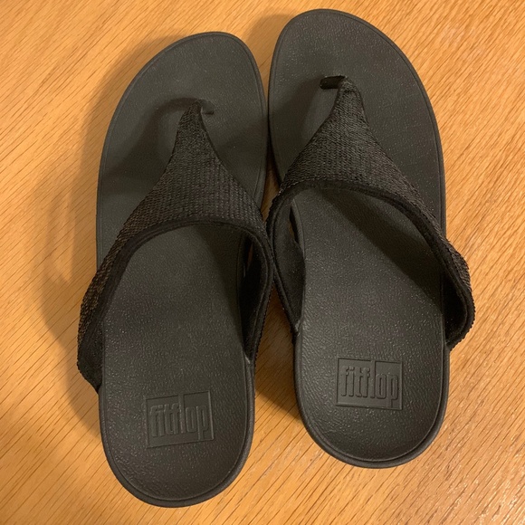 Original Fitflop - LULU Glitter Toe-Post Sandals - Picture 3 of 4